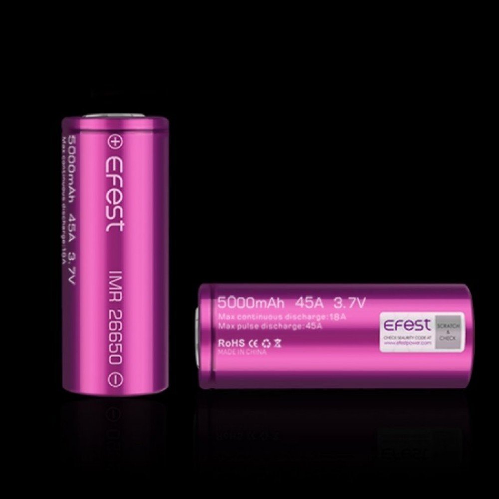 Efest IMR 26550 5000mAh 45A Li-Ion Pil İncelemesi