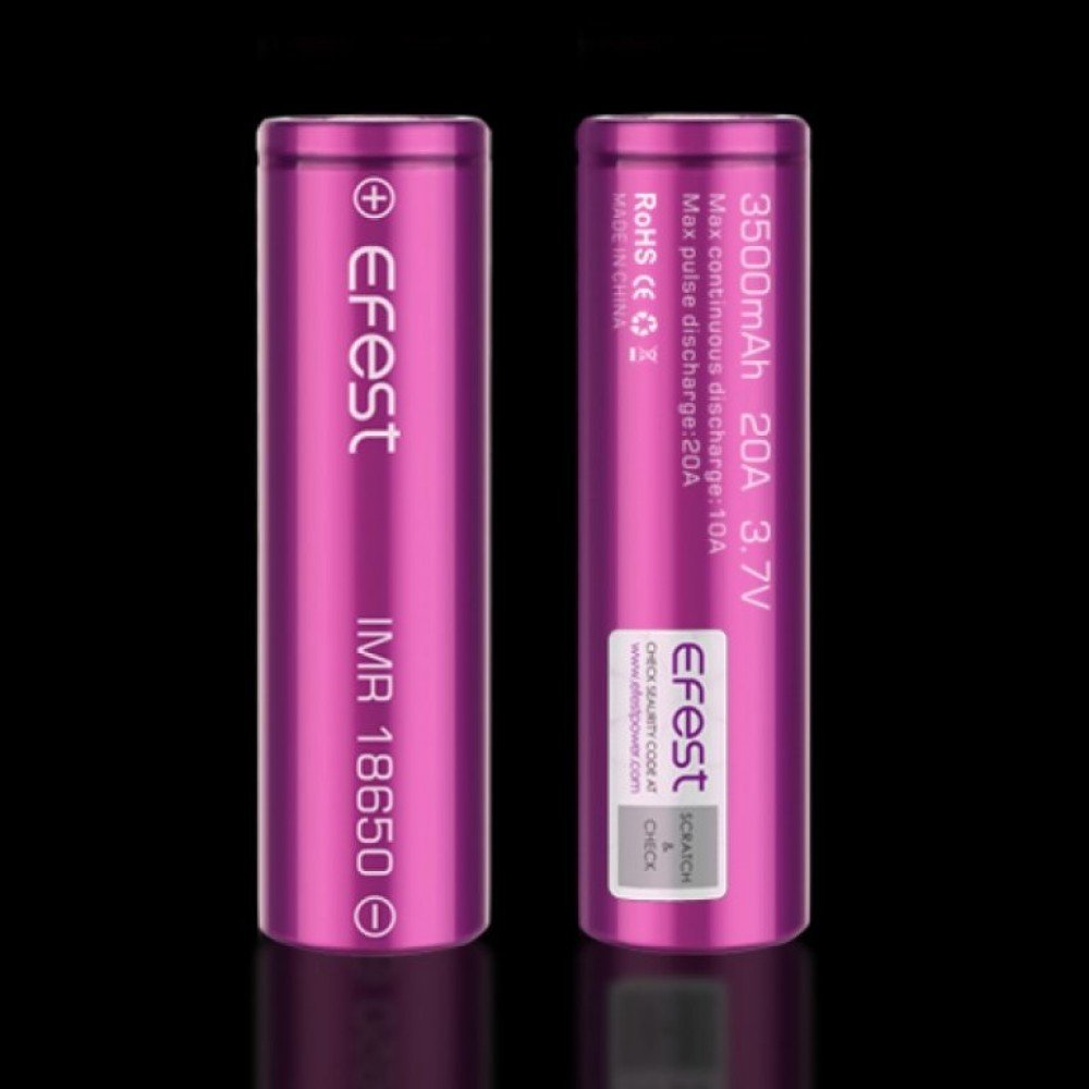 Efest IMR18650 3500mAh Pilin Teknik Özellikleri