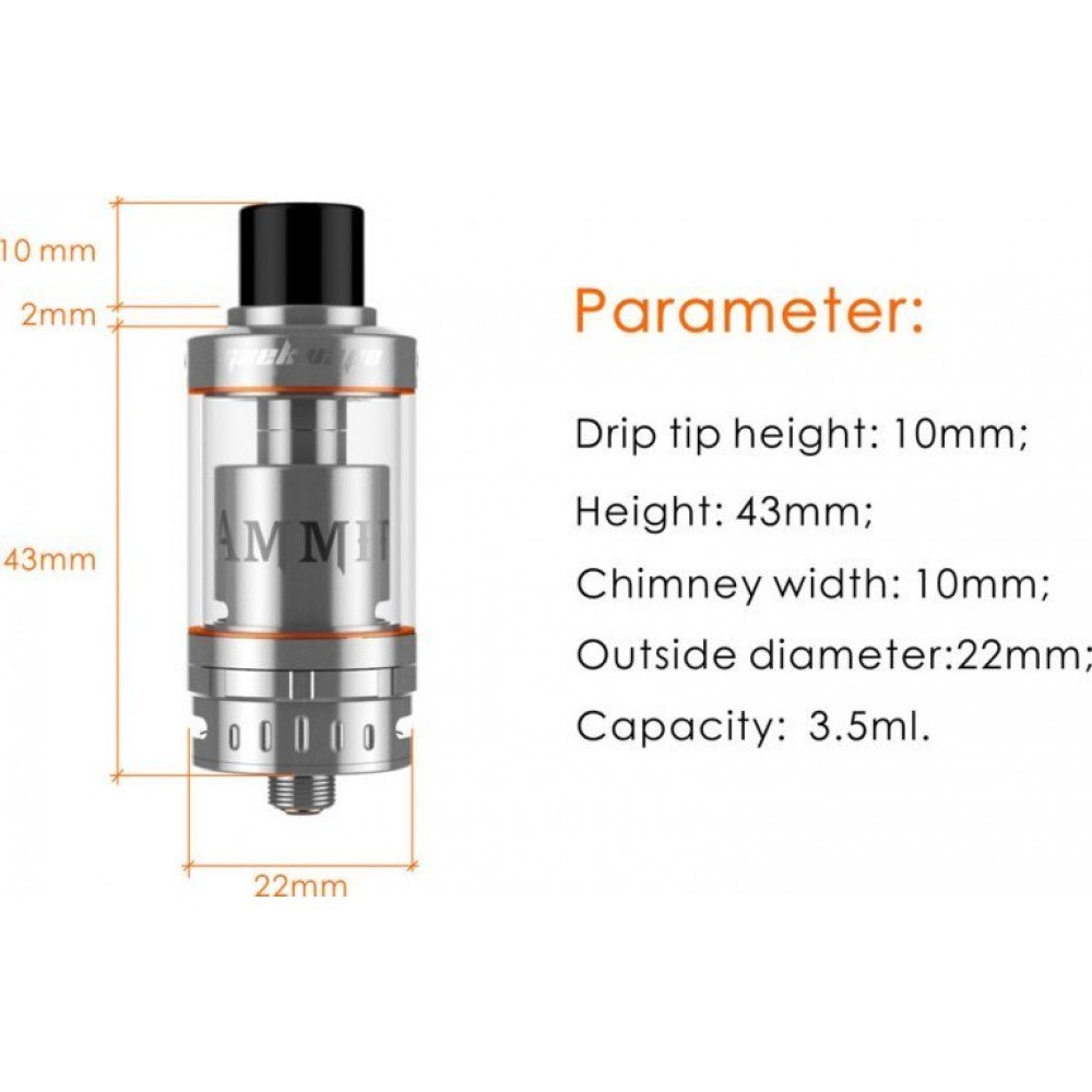 Geekvape Ammit 22mm Tekli RTA Elektronik Sigara Atomizeri İncelemesi