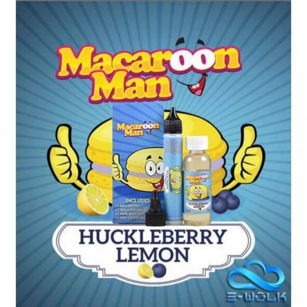 Huckleberry Lemon Macaroon Man 50 ml Premium E-Likit