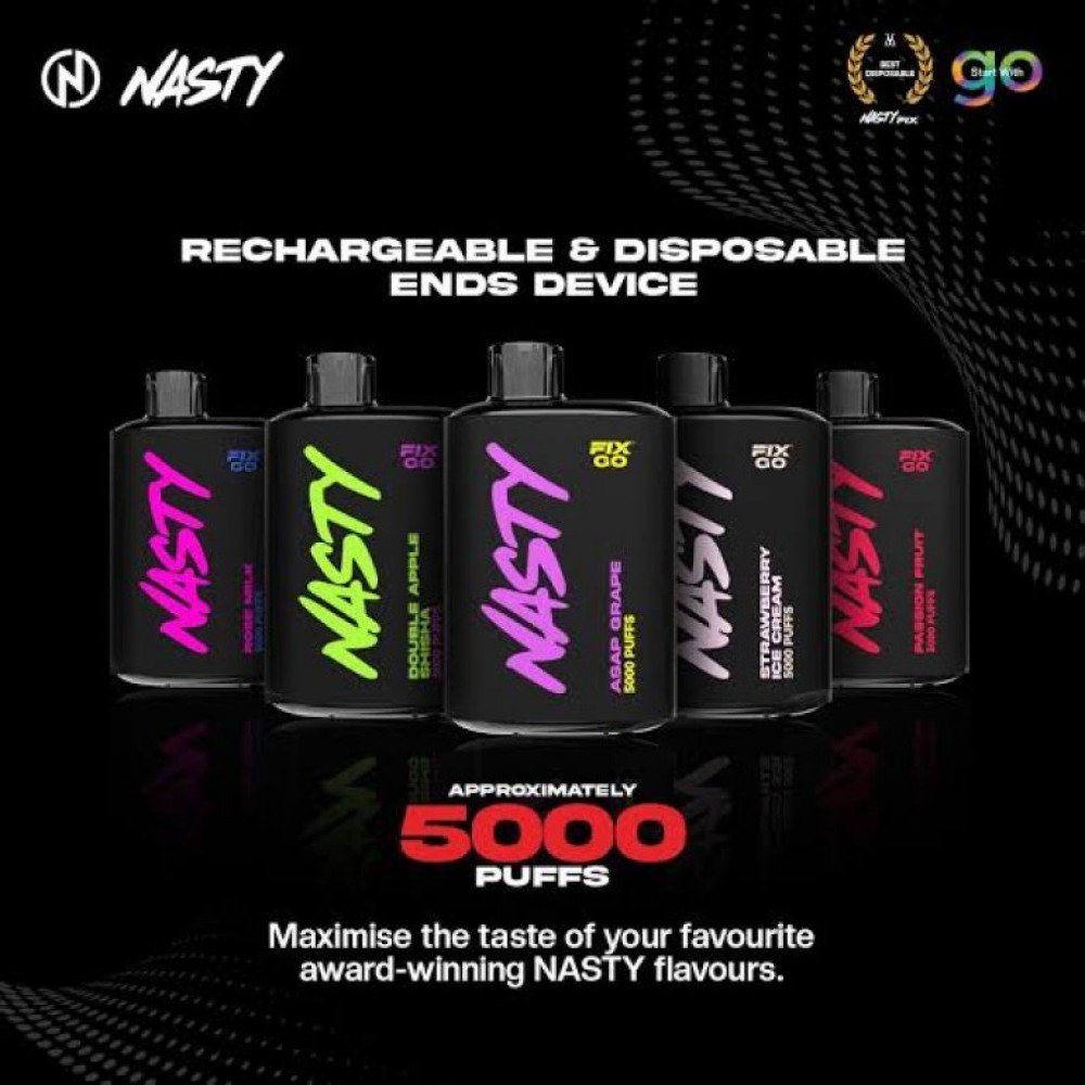 Nasty Fix Go 5000 Puff Şarjlı Tek Kullanımlık Elektronik Sigara