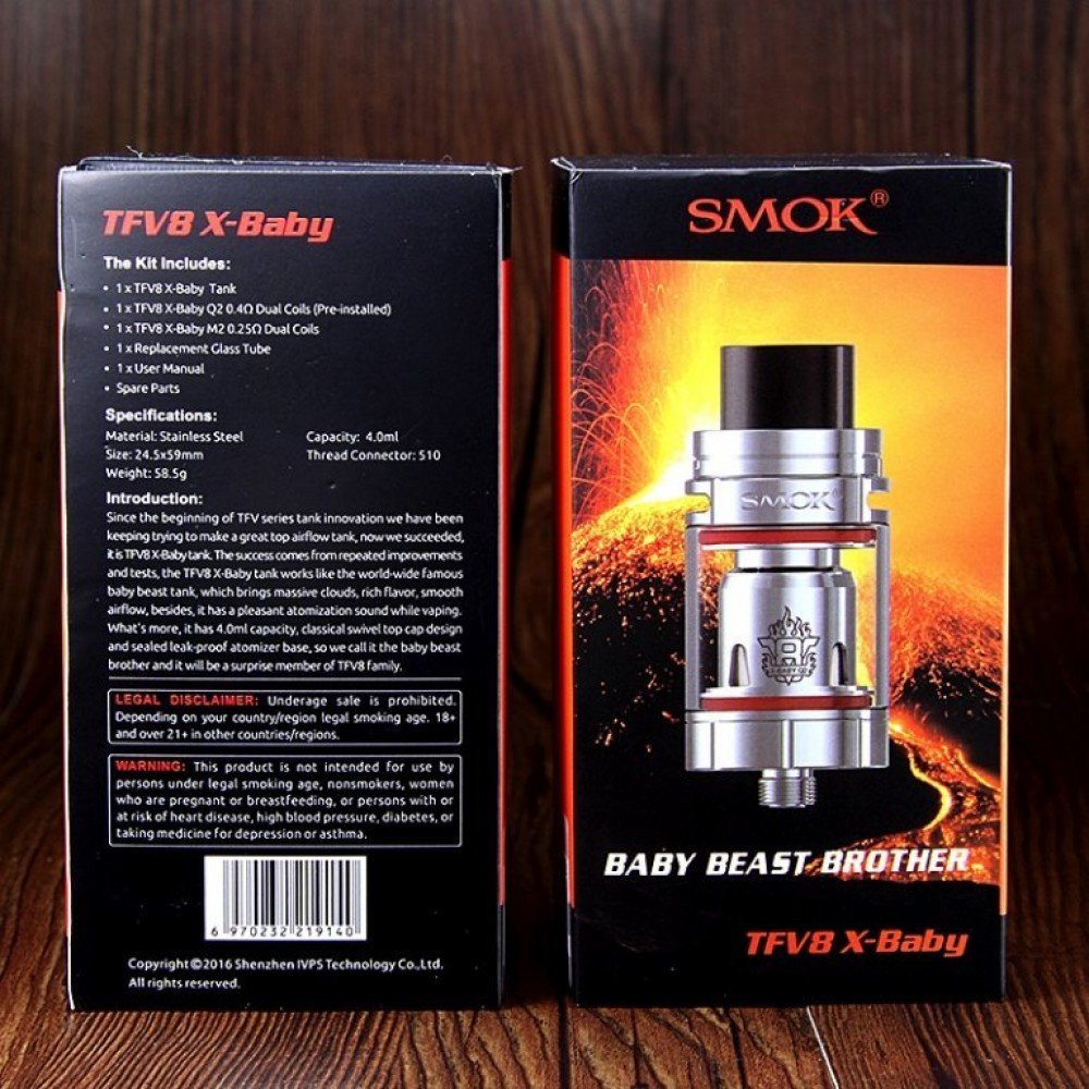 Smok Tfv8 X-Baby Brother Elektronik Sigara Atomizeri İncelemesi