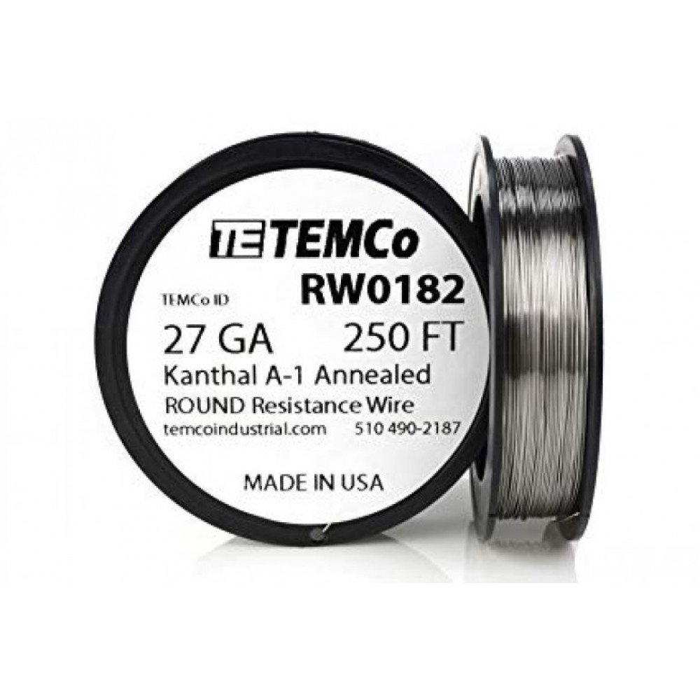 Kaliteli ve Uzun Ömürlü Temco Kanthal A1 27 Ga 10 Metre Tel