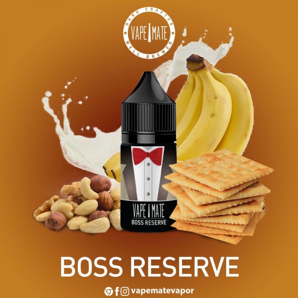 Vape Mate Boss Reserve 30ml Salt Likit ile Premium Vape Deneyimi