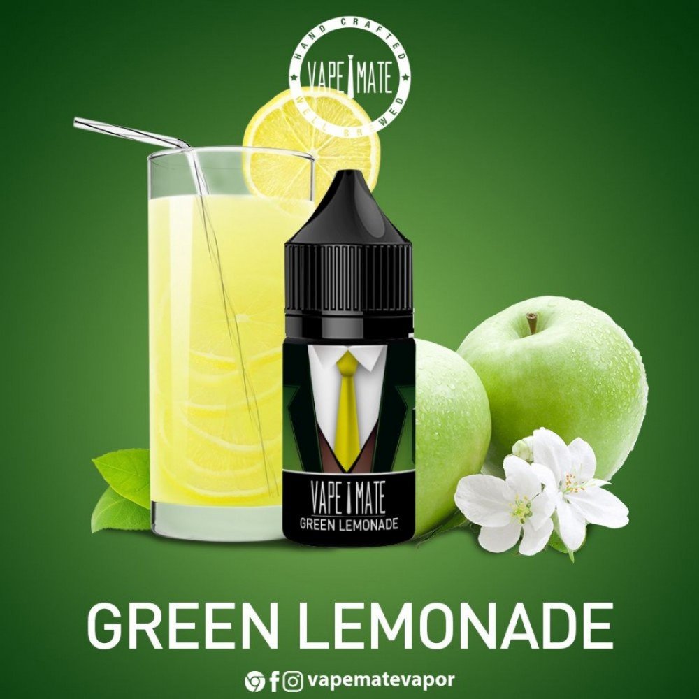 Vape Mate Green Lemonade Salt Likit: Ferahlatıcı Keyif