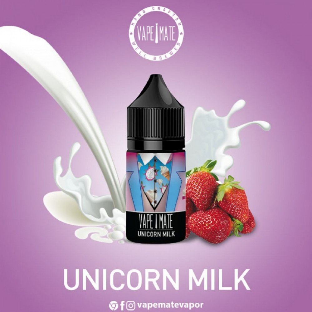 Vape Mate Unicorn Milk 30 Ml Salt Likit - Premium Buhar Deneyimi