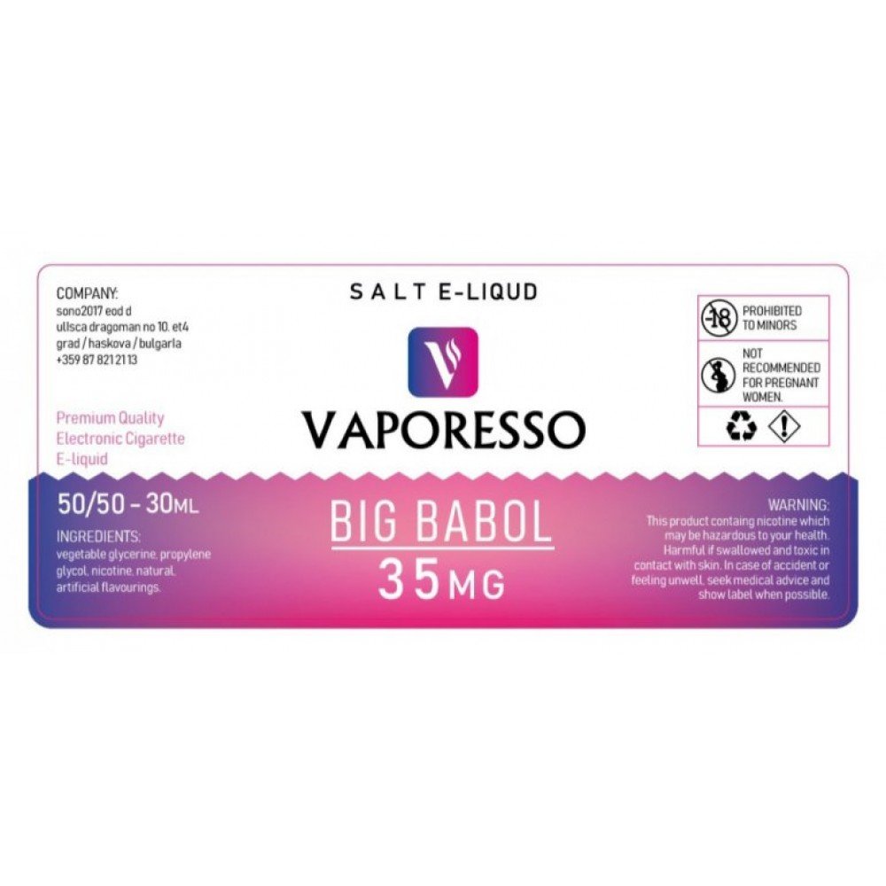 Vaporesso Big Babol 30 Ml Salt Likit İncelemesi