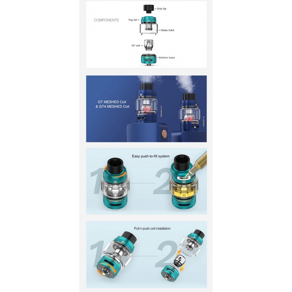 Vaporesso NRG-S 8ml Elektronik Sigara Atomizer Özellikleri