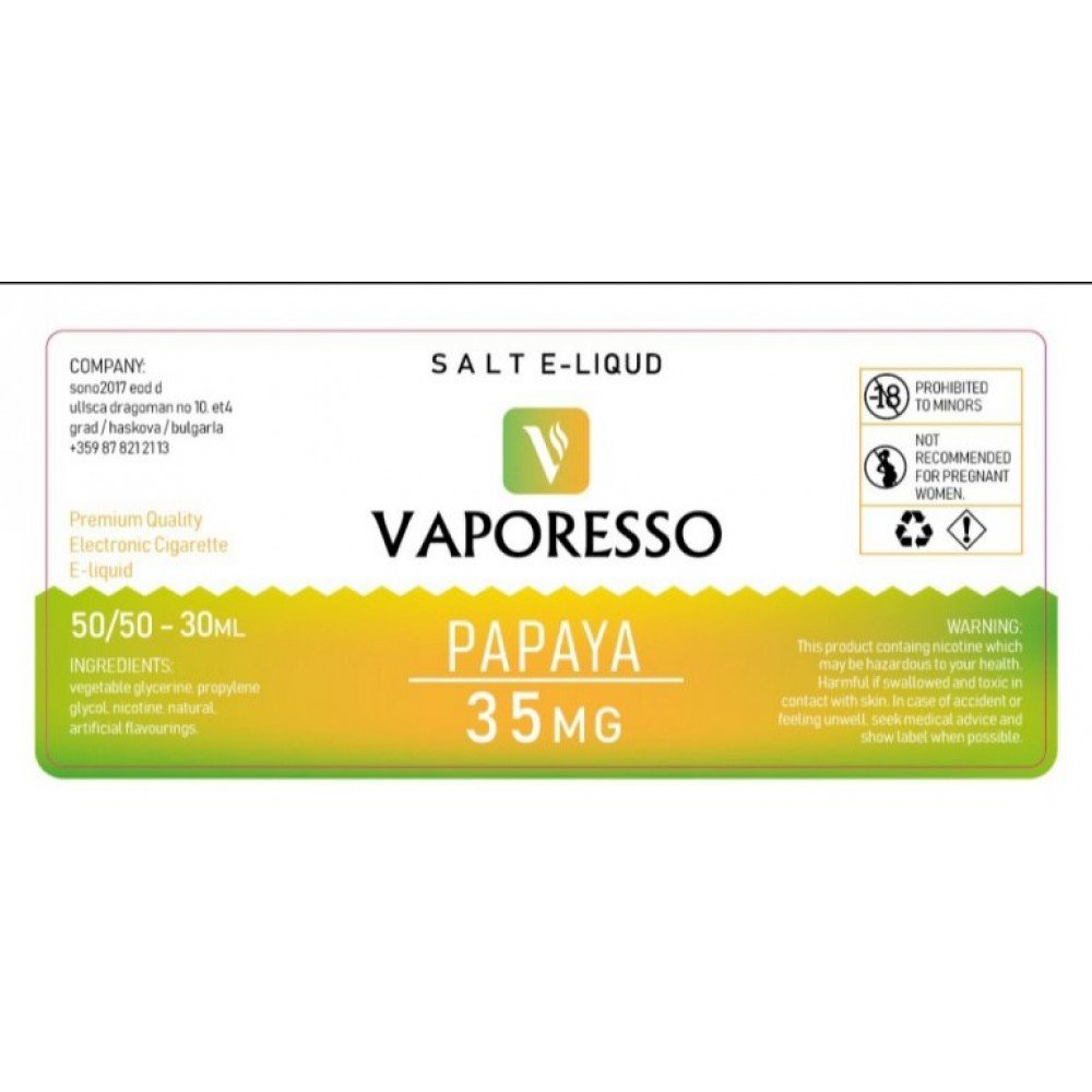 En İyi Papaya Salt Likit Seçenekleri: Vaporesso 30ml